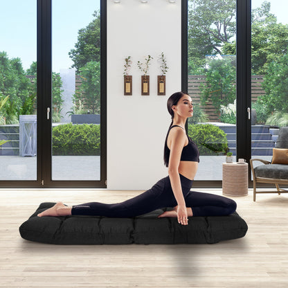 Sofá plegable reclinable de 14 posiciones para videojuegos - Negro