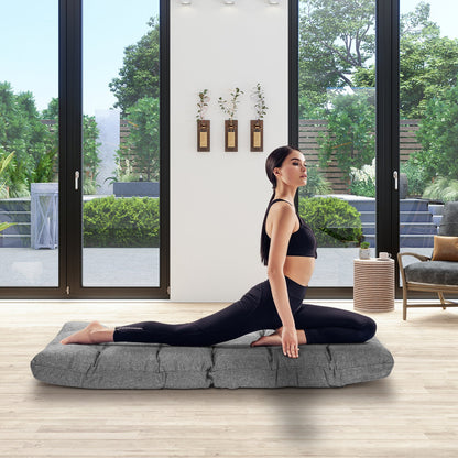 Sofá plegable reclinable para videojuegos con 14 posiciones - Gris