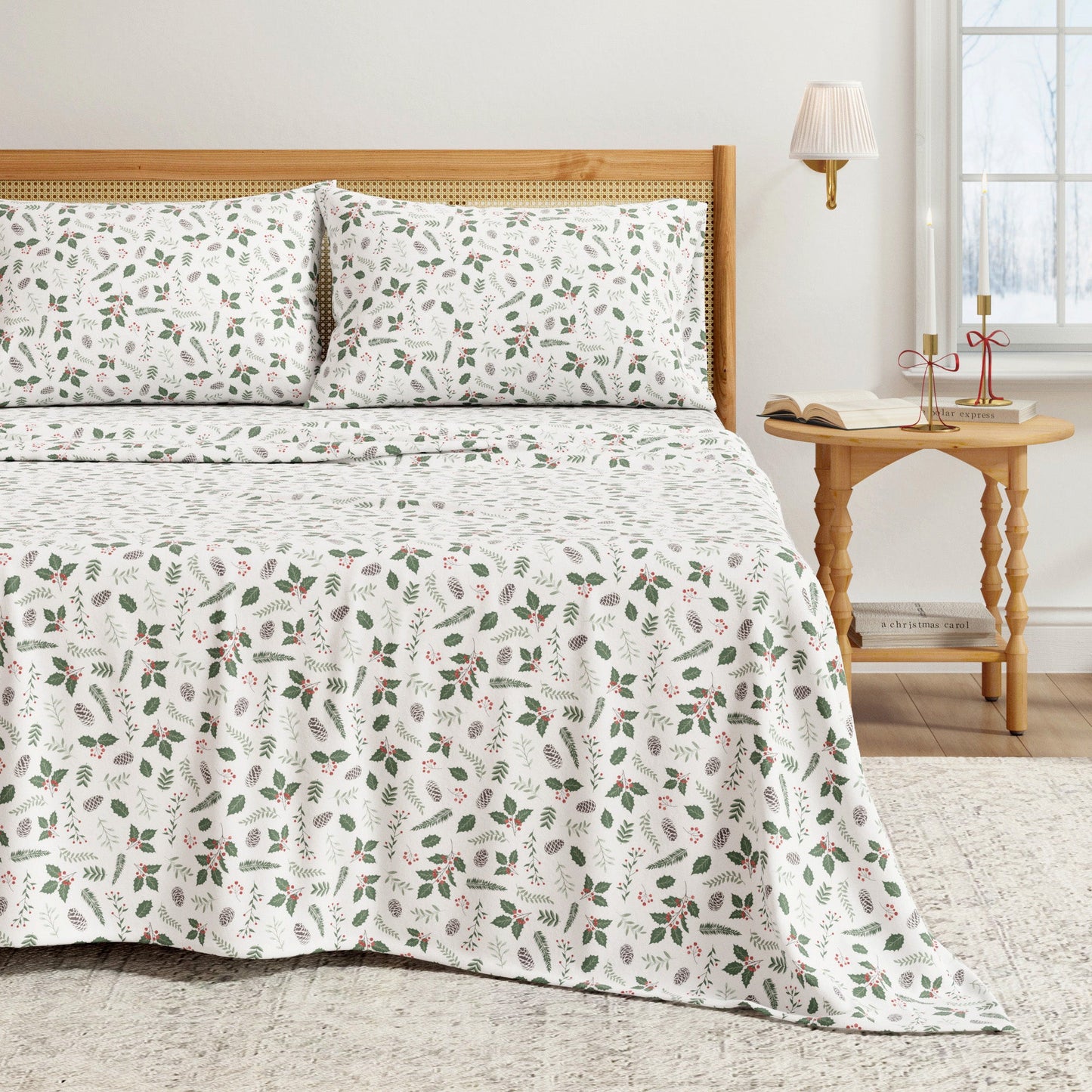 Turkish Cotton And Christmas Flannel Sheet Set