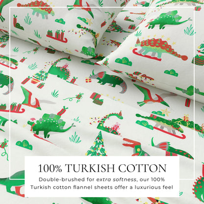 Soft and Plush Turkish Cotton Christmas Sheets