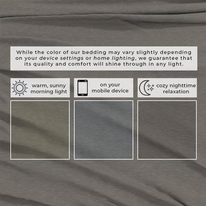 Heathered Jersey and Cotton Blend Bed Sheets