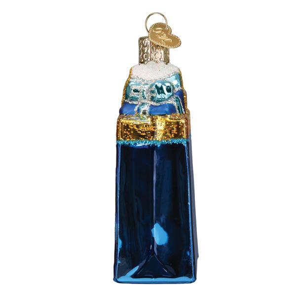 Adorno de cristal de feliz Hanukkah