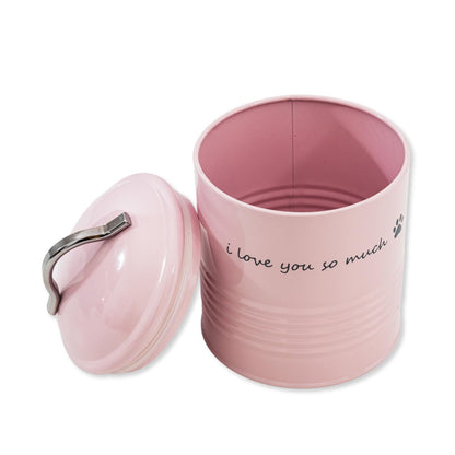 Set de regalo de premios para perros "Te quiero mucho" - Rosa y azul