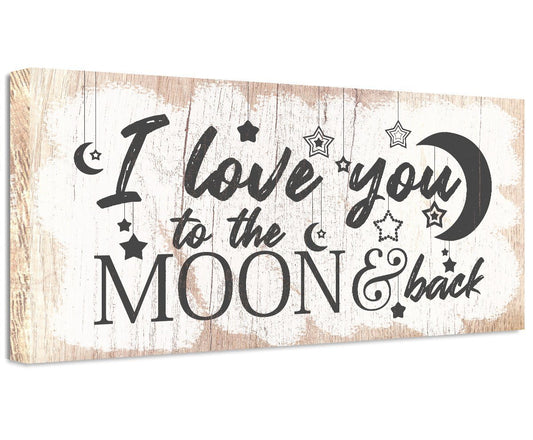 I Love You To The Moon And Back - Canvas - Tampa Home & Garden Store