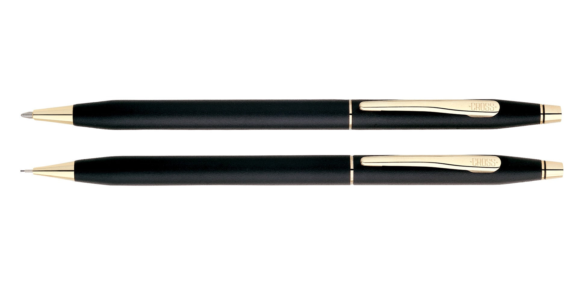 Cross Classic Century Black Pen and Pencil Set with gold-tone trims by A.T. Cross on Tampa Home & Garden Store