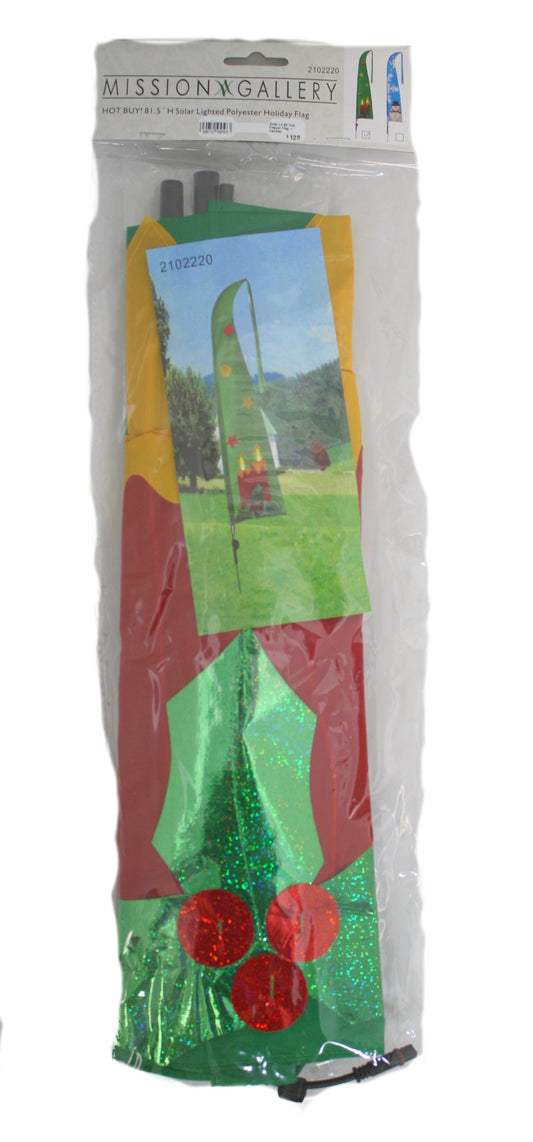 Solar Lit 80 inch Flapper Flag - Candles - Tampa Home & Garden Store
