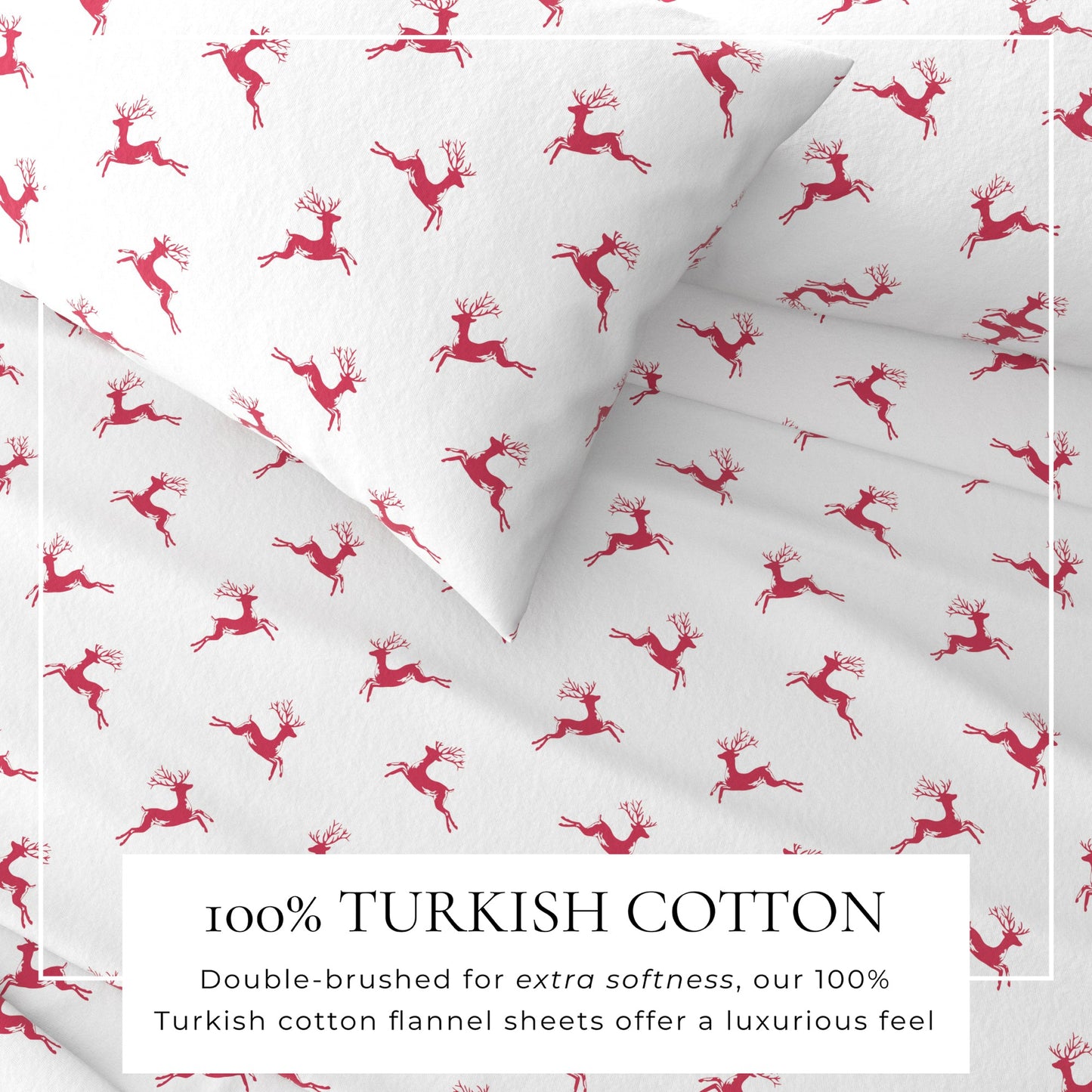 Turkish Cotton And Christmas Flannel Sheet Set
