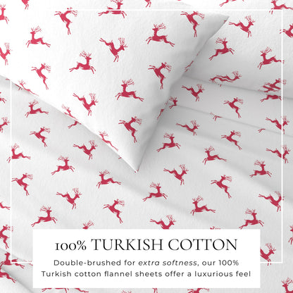 Turkish Cotton And Christmas Flannel Sheet Set