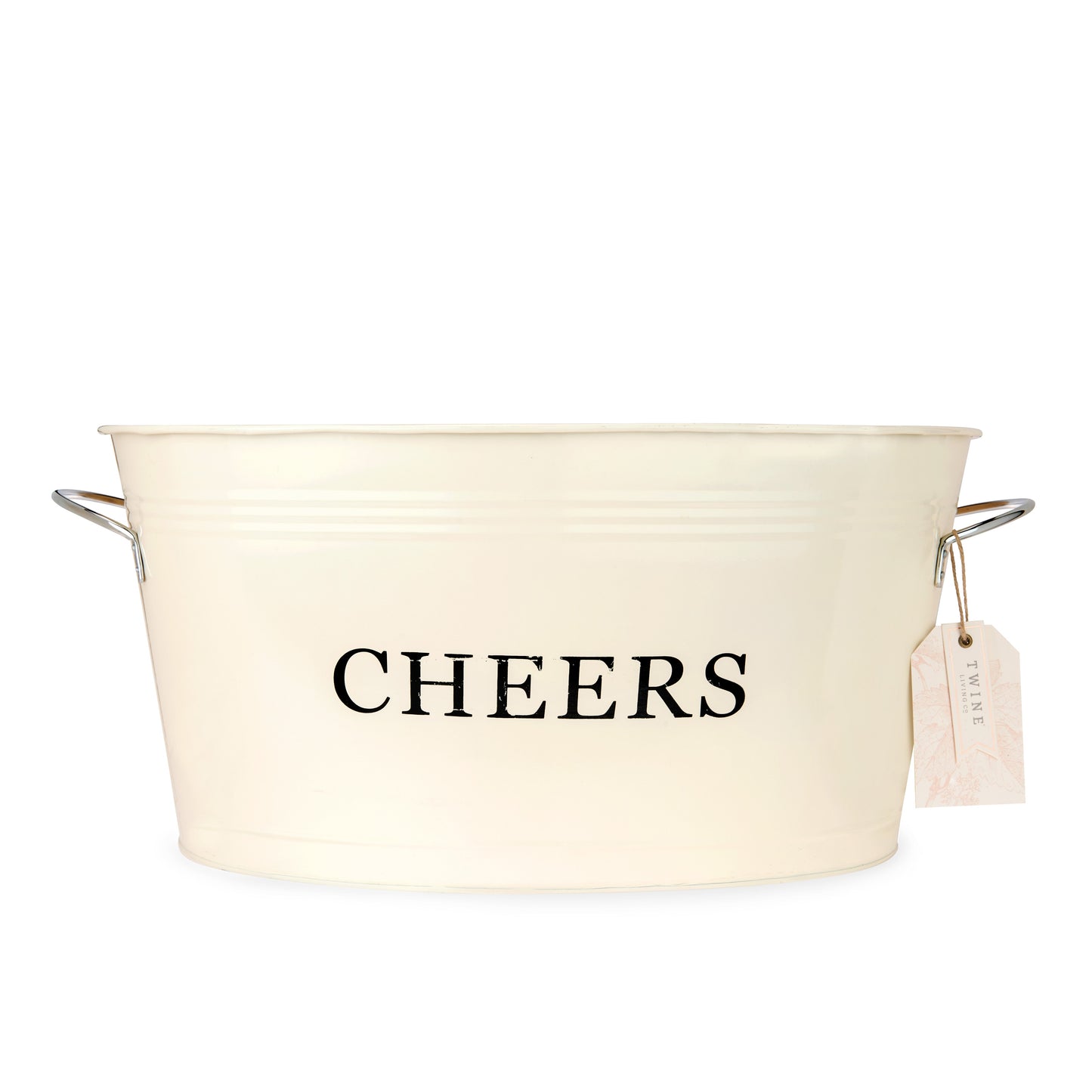 Cheers Galvanized Metal Drink Cooler Party