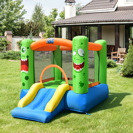 Inflatable Bounce House Jumper Castle Kid's Playhouse without Blower - Tampa Home & Garden Store