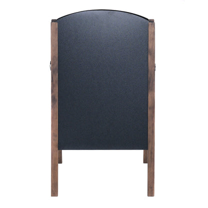 Pizarra de acera tipo caballete de madera de 31.5 pulgadas