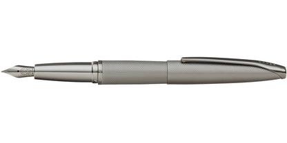 ATX® Sandblasted Titanium Gray Stainless Steel Medium Nib Fountain Pen Cross on Tampa Home & Garden Store