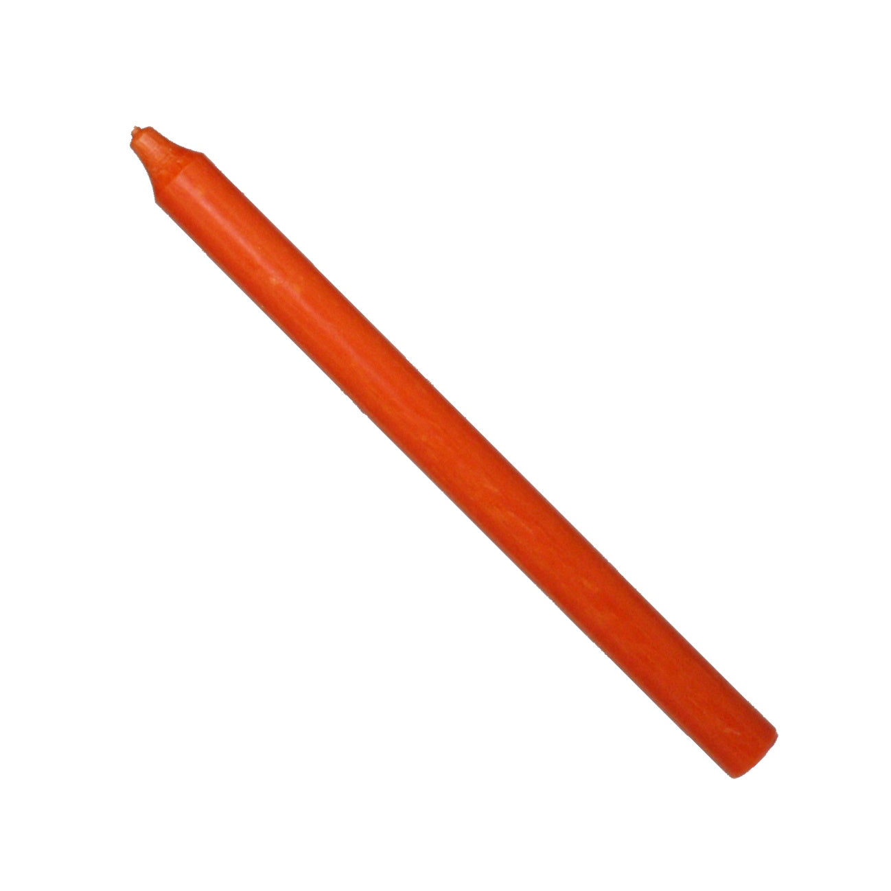 Bougie de table rustique conique - 30 cm (12 pouces) orange foncé