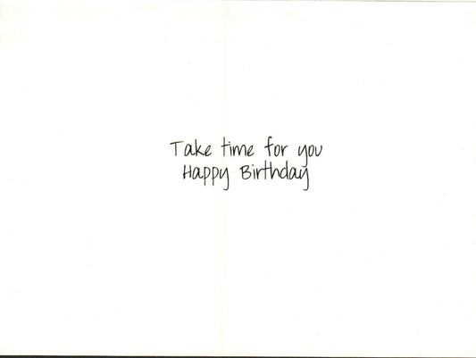 Andi's Rower Girl Birthday Greeting Card with handwritten script on white card on Tampa Home & Garden Store