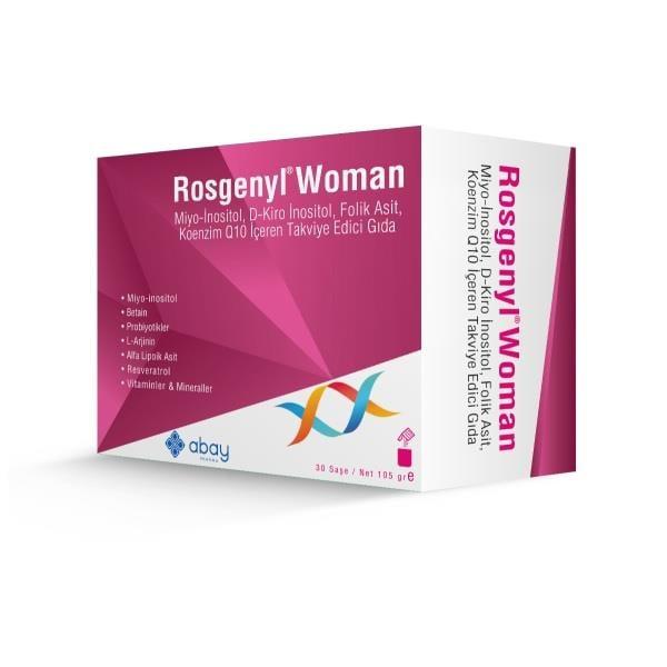 Rosgenyl Woman vitamin box pink-purple packaging, 30 sachets by Beauty Care Bag on Tampa Home & Garden Store