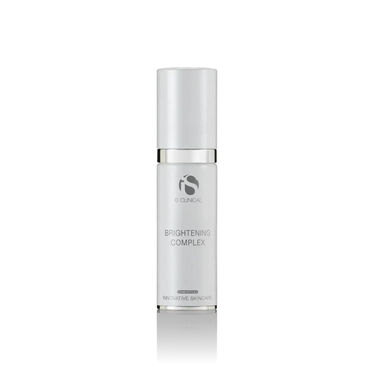 iS CLINICAL Brightening Complex serum 1oz bottle white with silver cap on Tampa Home & Garden Store