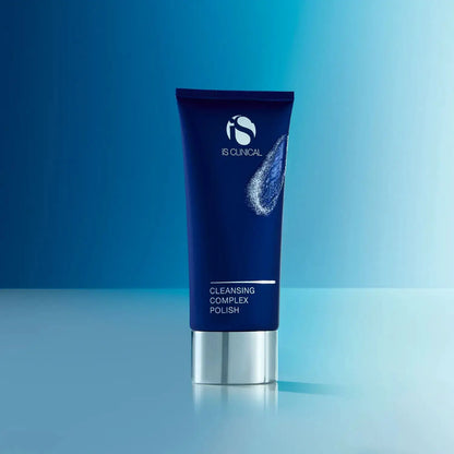 iS Clinical Cleansing Complex Polish 4Oz navy blue tube with silver cap on Tampa Home & Garden Store