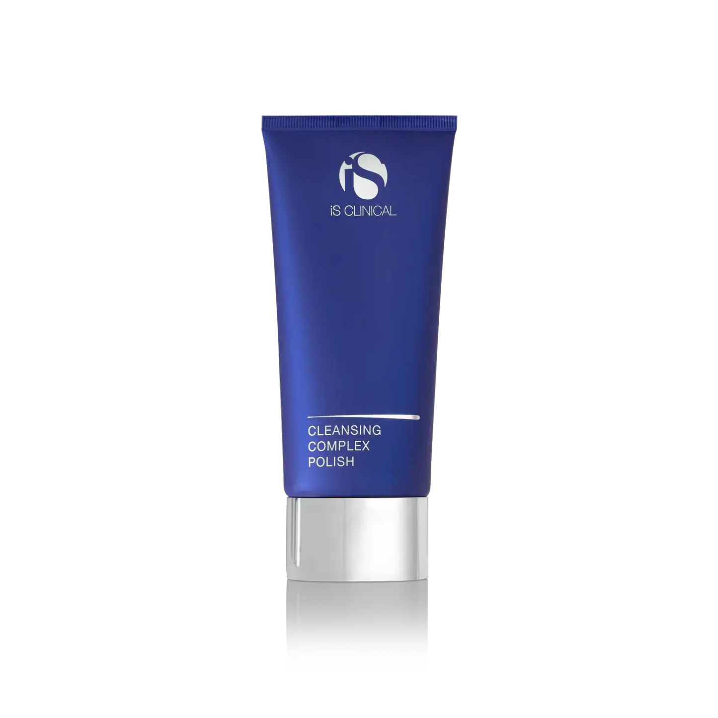 iS Clinical Cleansing Complex Polish blue tube with white logo and silver cap, 4 oz cleanser on Tampa Home & Garden Store