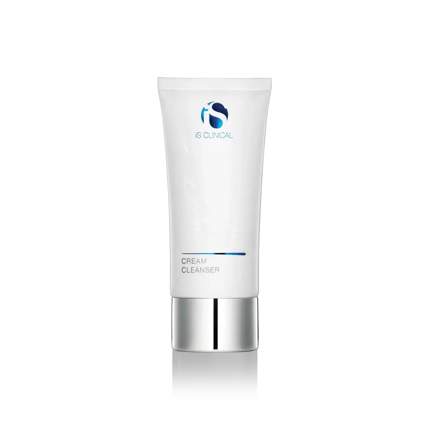 iS Clinical Cream Cleanser 4oz white tube with blue logo and silver cap on Tampa Home & Garden Store