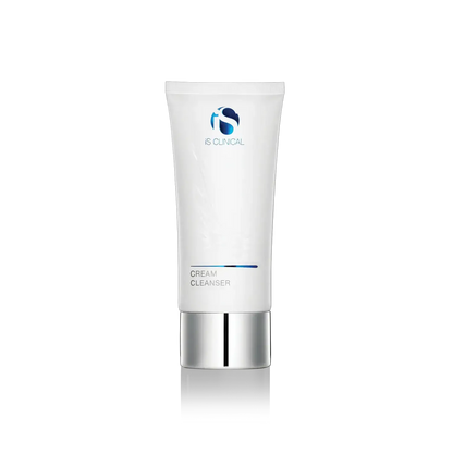 iS Clinical Cream Cleanser 4oz white tube with blue logo and silver cap on Tampa Home & Garden Store