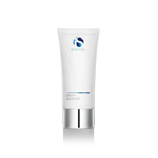iS Clinical Cream Cleanser 4oz white tube with blue logo and silver cap on Tampa Home & Garden Store