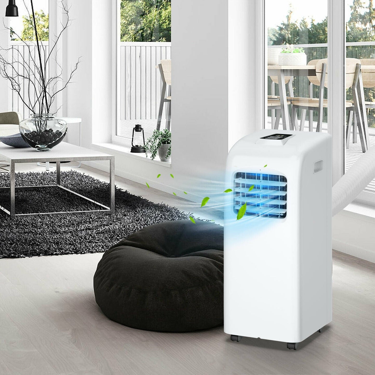 Aire acondicionado portátil de 8000 BTU (Ashrae) con función de deshumidificador