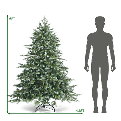 6 ft DirectDeals artificial spruce hinged Christmas tree with dense green needles on Tampa Home & Garden Store