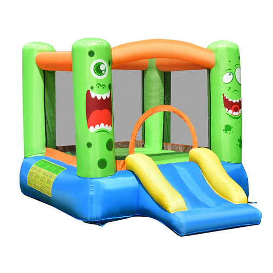 Inflatable Bounce House Jumper Castle Kid's Playhouse without Blower - Tampa Home & Garden Store