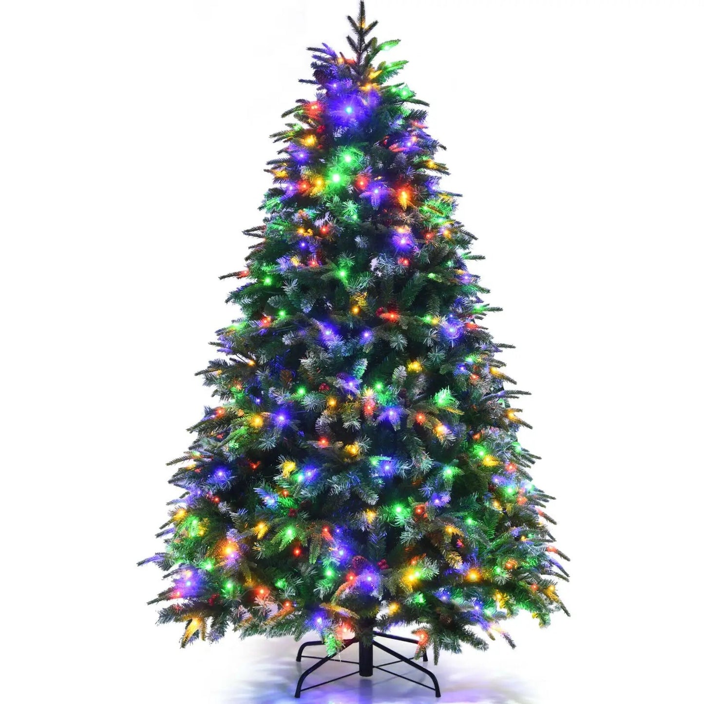 Pre Lit Snowy Christmas Hinged Tree with Lights