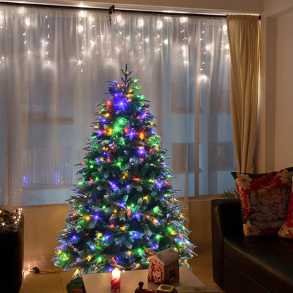 Pre Lit Snowy Christmas Hinged Tree with Lights