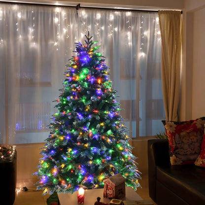 Pre Lit Snowy Christmas Hinged Tree with Lights