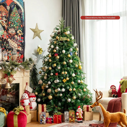 Pre Lit Snowy Christmas Hinged Tree with Lights