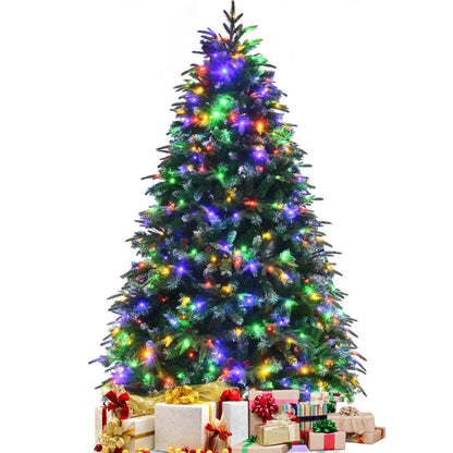 Pre Lit Snowy Christmas Hinged Tree with Lights