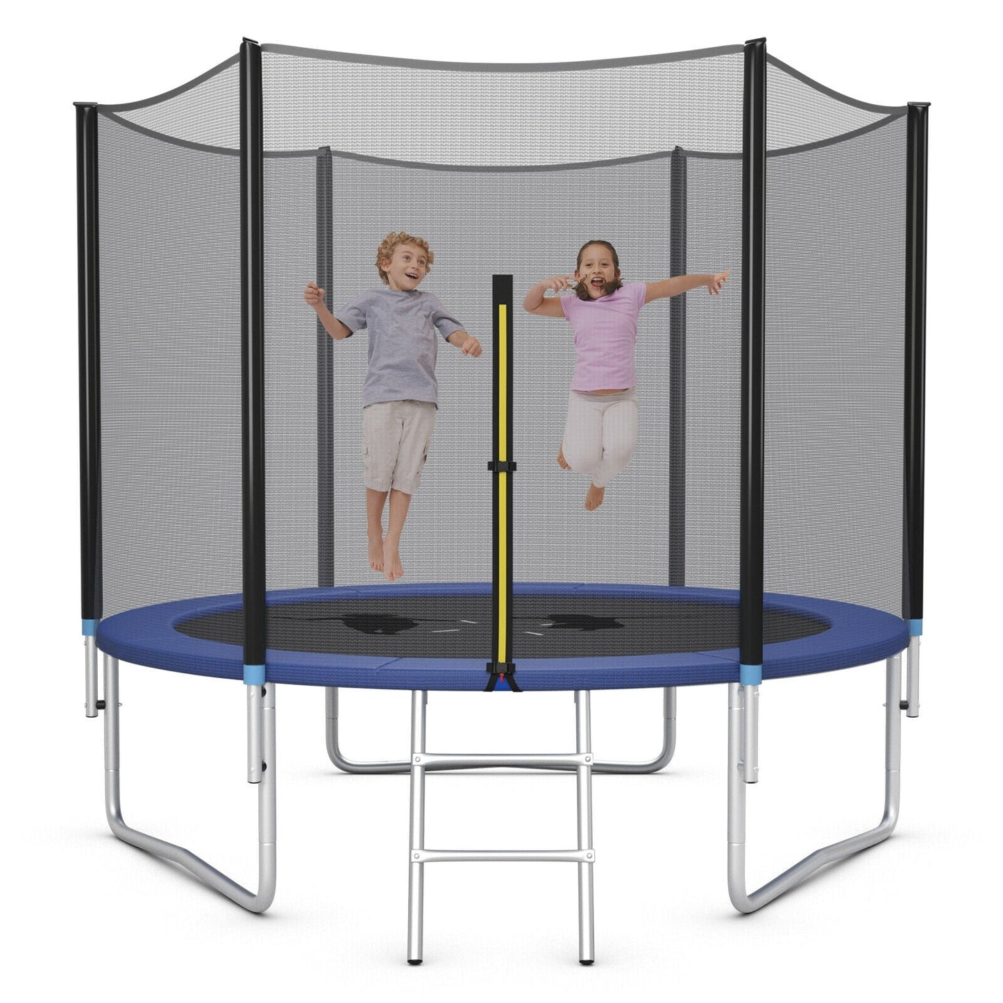 8/10/12/14/15/16Feet Outdoor Trampoline Bounce Combo with Safety Closure Net Ladder-10 ft
