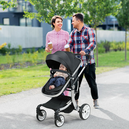 Folding Aluminum Infant Reversible Stroller with Diaper Bag - Tampa Home & Garden Store