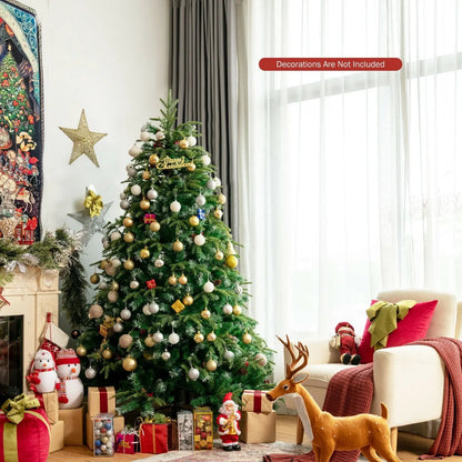 Pre Lit Snowy Christmas Hinged Tree with Lights