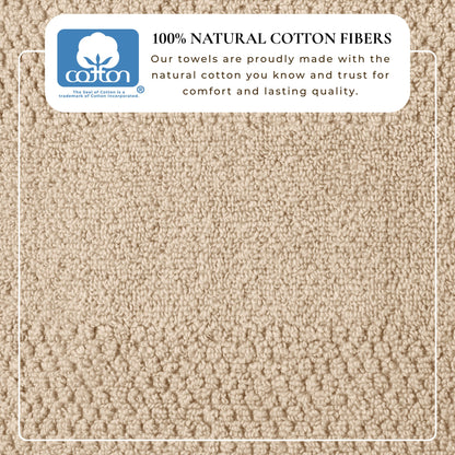 Pure Cotton Woven Bath Towel Set and a Soft Feel