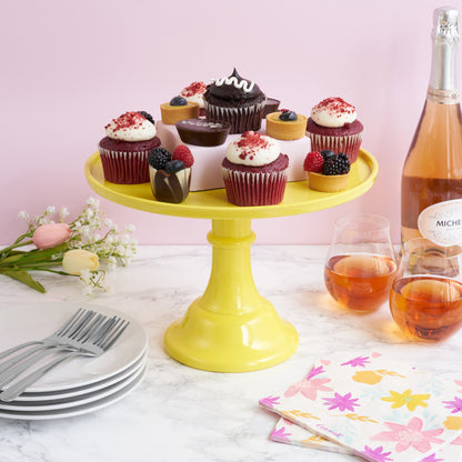 Yellow Melamine Cake Stand for a Dessert Party