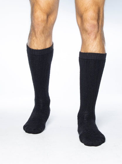 ICE Sock knee socks in black military/tactical pair worn on both legs on Tampa Home & Garden Store