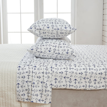 Lightweight Coastal Printed Sheet Set and Covers