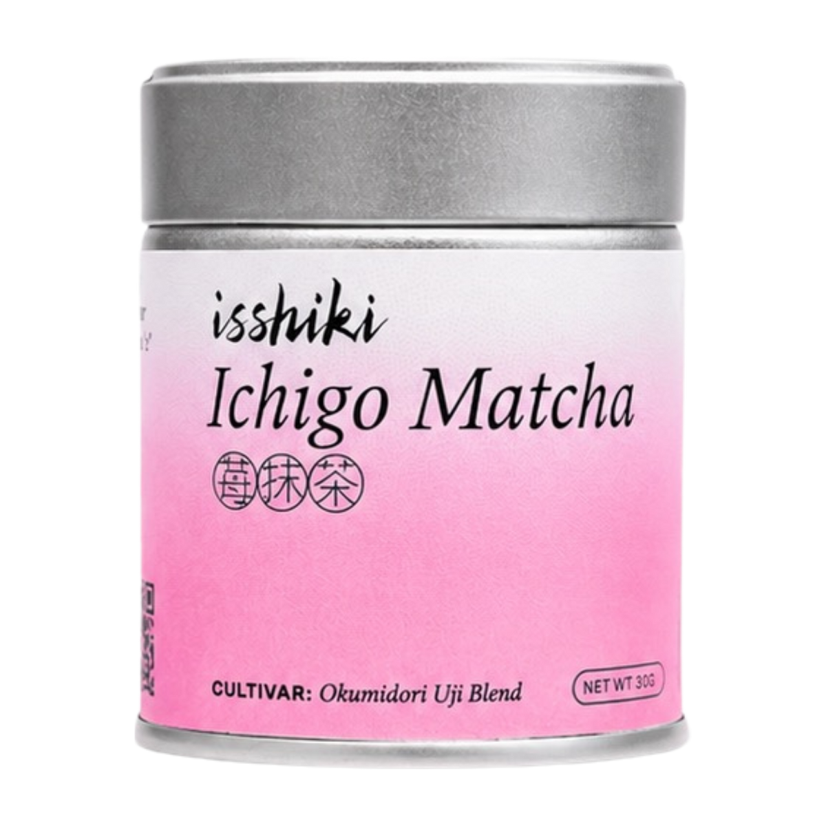 Ichigo Matcha premium matcha powder in a pink-labeled jar by isshiki on Tampa Home & Garden Store