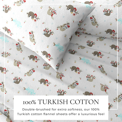 Soft and Plush Turkish Cotton Christmas Sheets