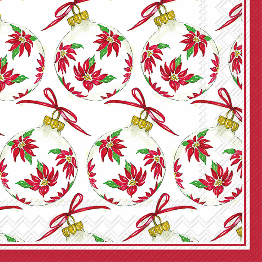 Ornements de poinsettia - Serviette de table
