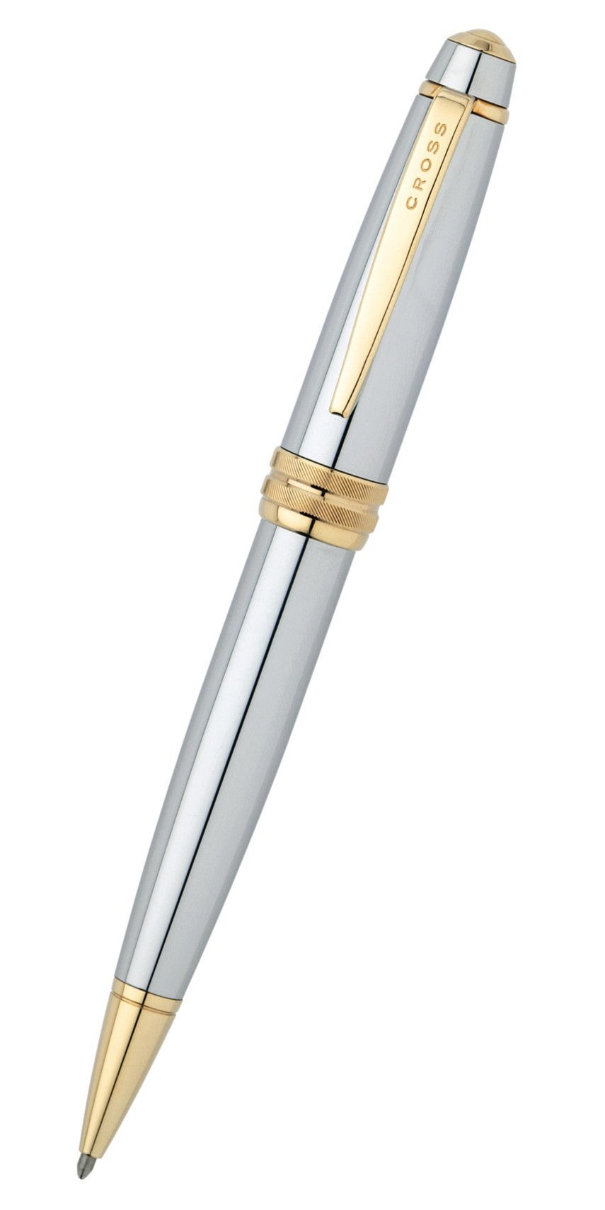 Bailey Medalist Ballpoint Pen silver body with gold clip and trim by A.T. Cross on Tampa Home & Garden Store