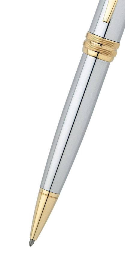 Bailey Medalist Ballpoint Pen, silver barrel with gold-tone trim, A.T. Cross on Tampa Home & Garden Store