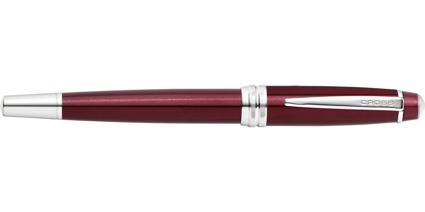 Cross Bailey red lacquer fountain pen with stainless steel trim and clip, medium nib on Tampa Home & Garden Store