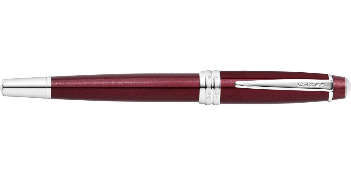 Cross Bailey red lacquer fountain pen with stainless steel trim and clip, medium nib on Tampa Home & Garden Store