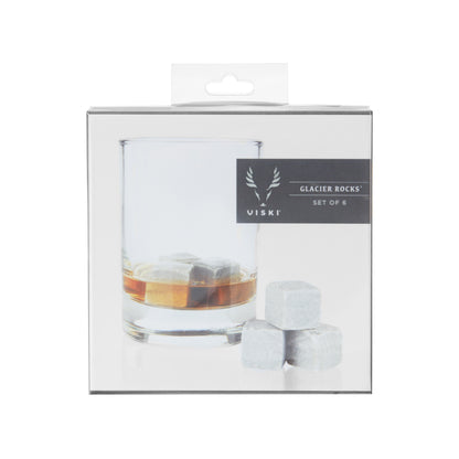 Solid Glacier Cubes and Soapstone For Cool Drinks
