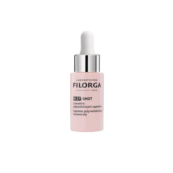 Filorga NCEF-SHOT face serum bottle, pink glass with dropper cap by Beauty Care Bag on Tampa Home & Garden Store