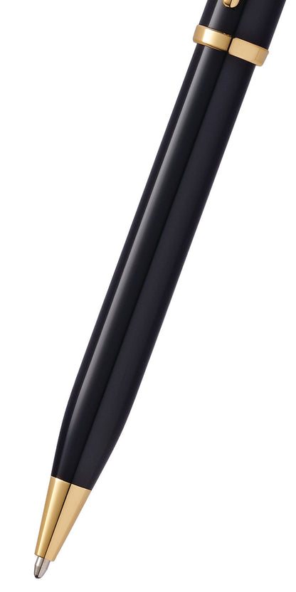 Century II Classic black ballpoint pen by A.T. Cross with gold-tone tip and cap band on Tampa Home & Garden Store